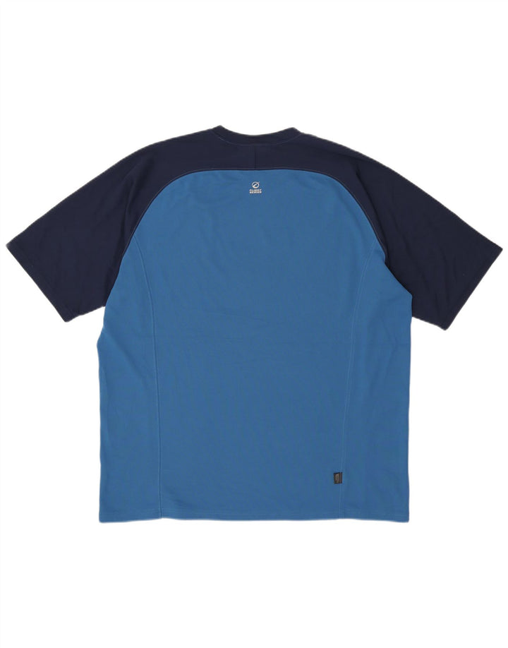 THE NORTH FACE Mens T-Shirt Top XL Blue Colourblock Polyester