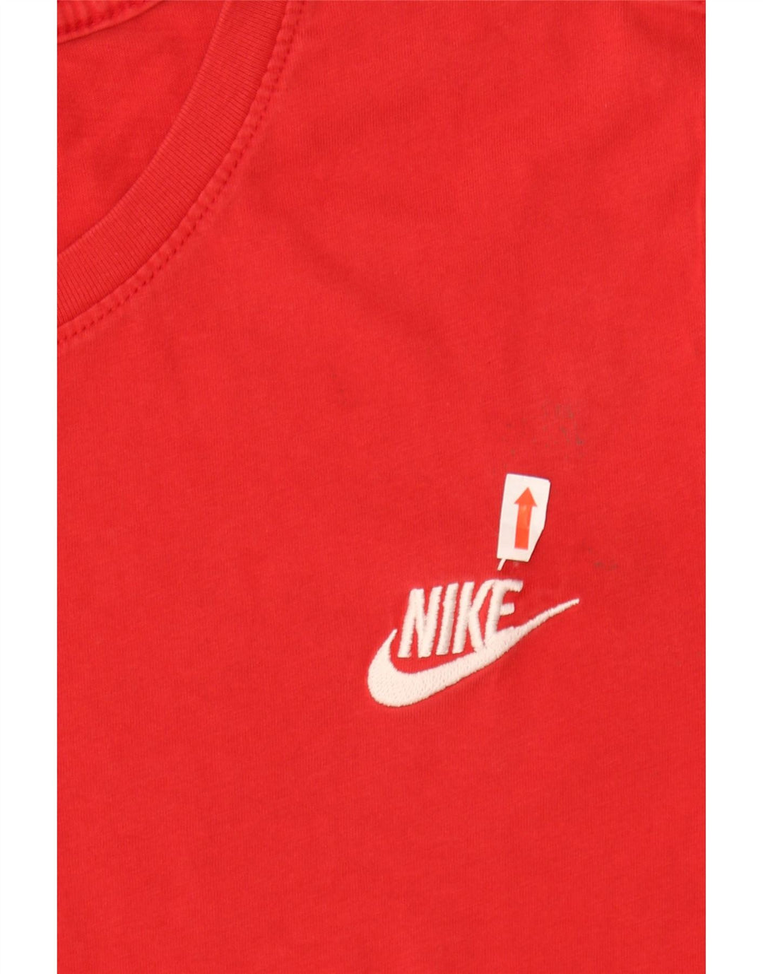 NIKE Mens T-Shirt Top Small Red Cotton Vintage Nike and Second-Hand Nike from Messina Hembry 