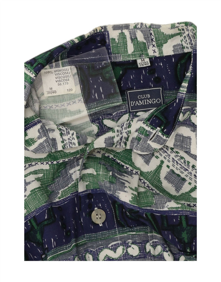 CLUB D'AMINGO Mens Shirt Size 39/40 Medium Multicoloured Striped Vintage Club D'Amingo and Second-Hand Club D'Amingo from Messina Hembry 