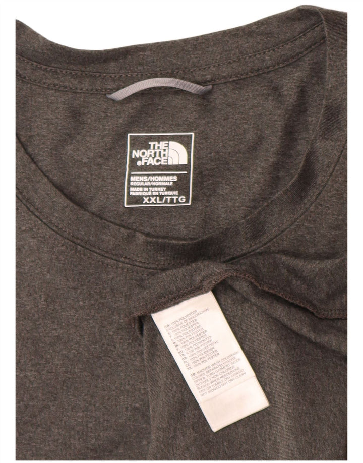 The North Face Mens T-Shirt Top 2XL Grey Polyester
