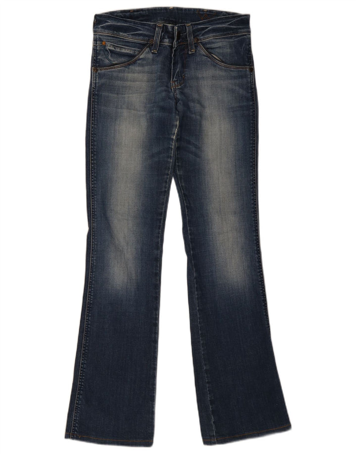 WRANGLER Womens Iris Bootcut Jeans W28 L34 Blue Cotton