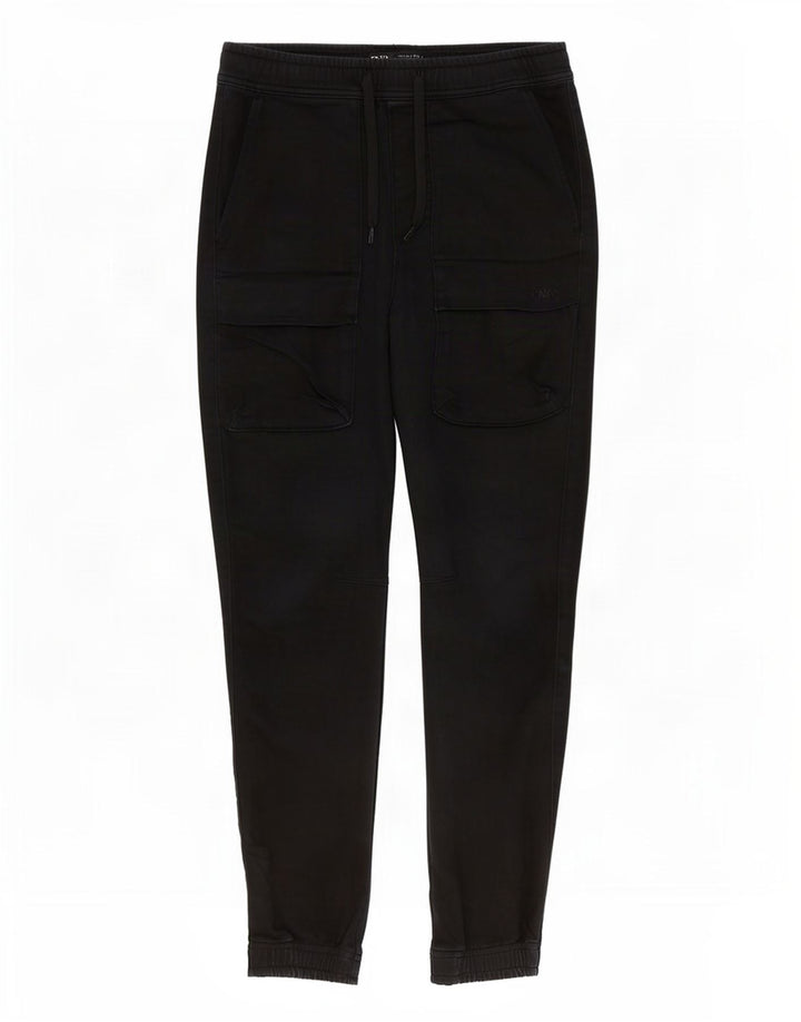 Zara Mens Cargo Trousers Small W30 L28 Black