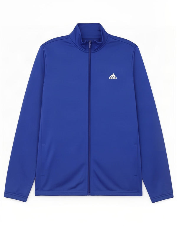 Adidas Boys Graphic Tracksuit Top Jacket 15-16 Years Blue Polyester