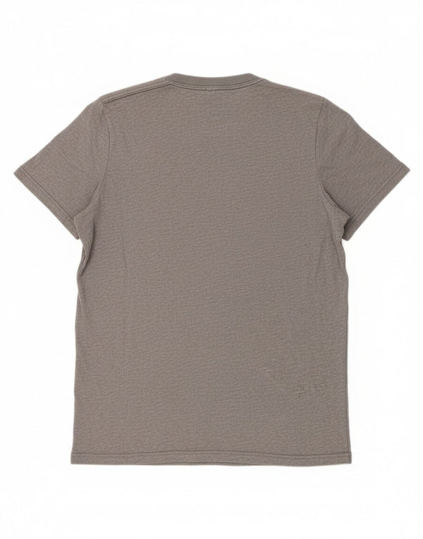 Abercrombie & Fitch Mens Muscle Graphic T-Shirt Top Medium Grey Cotton