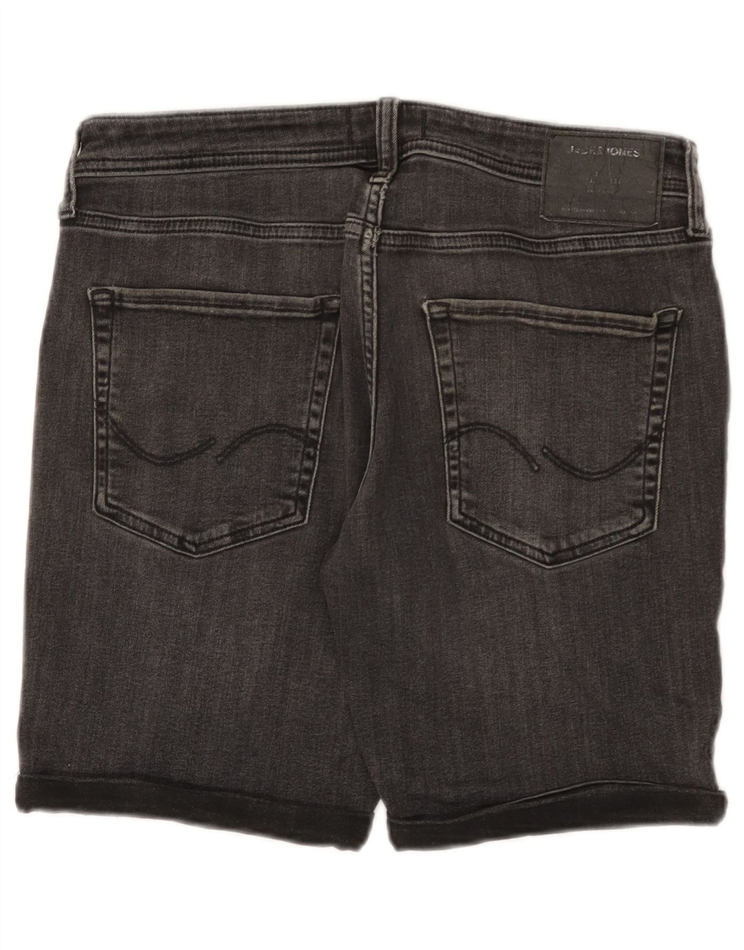 JACK & JONES Mens Denim Shorts Medium W32  Grey Cotton