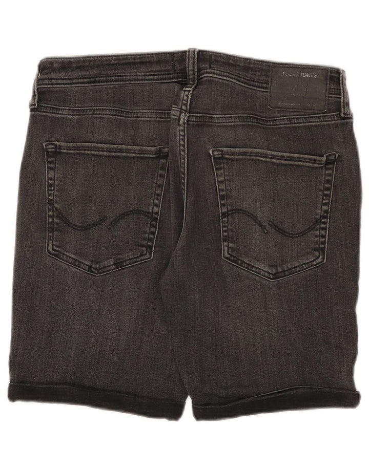 JACK & JONES Mens Denim Shorts Medium W32  Grey Cotton