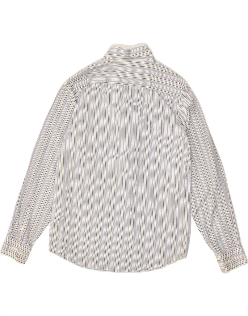 CALVIN KLEIN Boys Slim Shirt 13-14 Years Grey Striped Cotton | Vintage Calvin Klein | Thrift | Second-Hand Calvin Klein | Used Clothing | Messina Hembry 