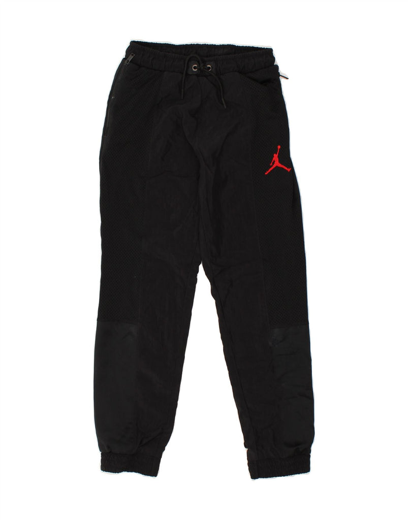 JORDAN Boys Tracksuit Trousers 10-11 Years Medium Black Nylon | Vintage Jordan | Thrift | Second-Hand Jordan | Used Clothing | Messina Hembry 