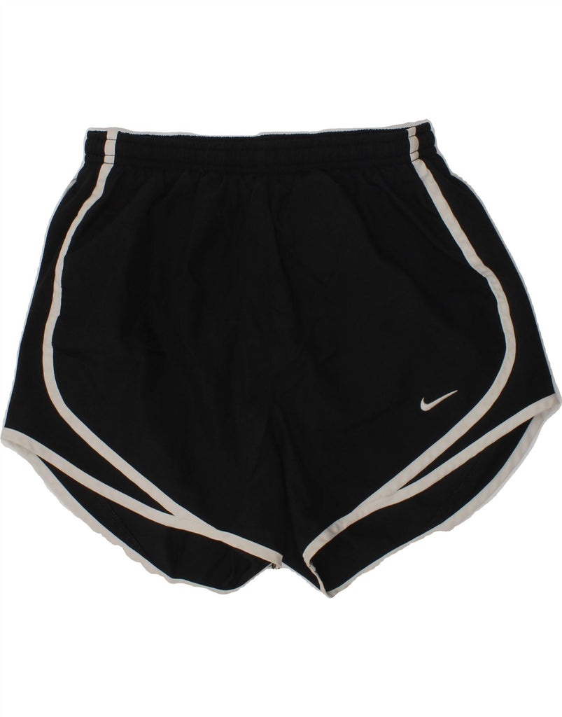 NIKE Womens Dri Fit Sport Shorts UK 6 XS Black Polyester | Vintage Nike | Thrift | Second-Hand Nike | Used Clothing | Messina Hembry 