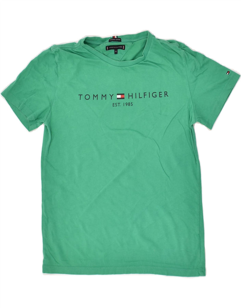 TOMMY HILFIGER Boys Graphic T-Shirt Top 13-14 Years Green | Vintage Tommy Hilfiger | Thrift | Second-Hand Tommy Hilfiger | Used Clothing | Messina Hembry 