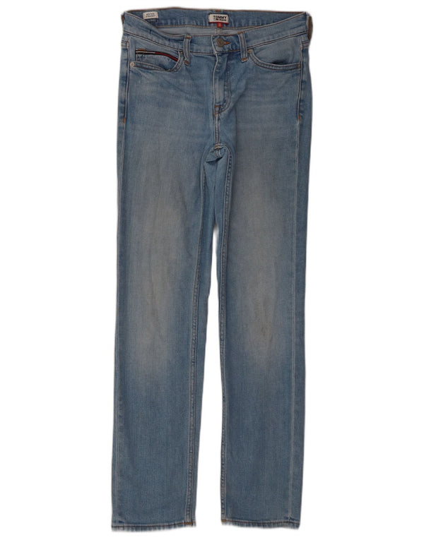Tommy Hilfiger Womens Mid Rise Straight Jeans  W25 L30 Blue Cotton