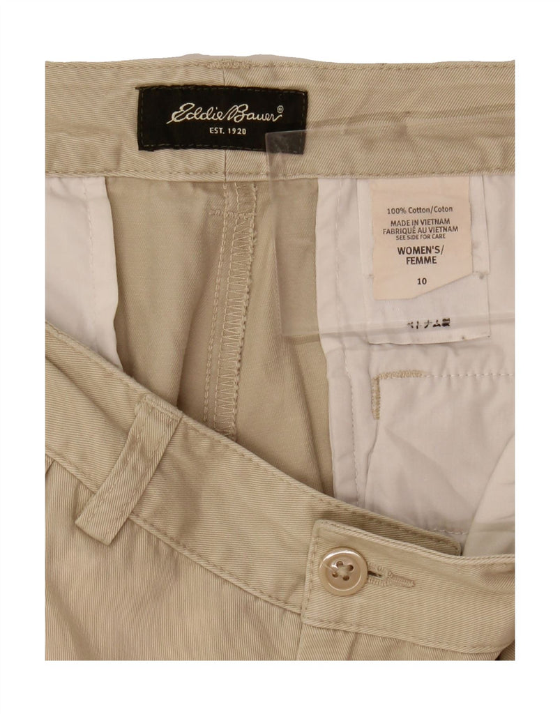 EDDIE BAUER Womens Bermuda Shorts US 10 Large W30 Beige Cotton Vintage Eddie Bauer and Second-Hand Eddie Bauer from Messina Hembry 