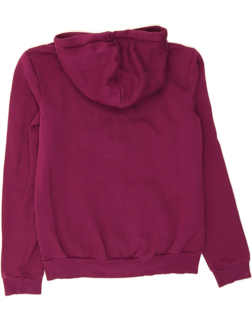 PUMA Womens Graphic Hoodie Jumper UK 12 Medium Purple Cotton Vintage Puma and Second-Hand Puma from Messina Hembry 