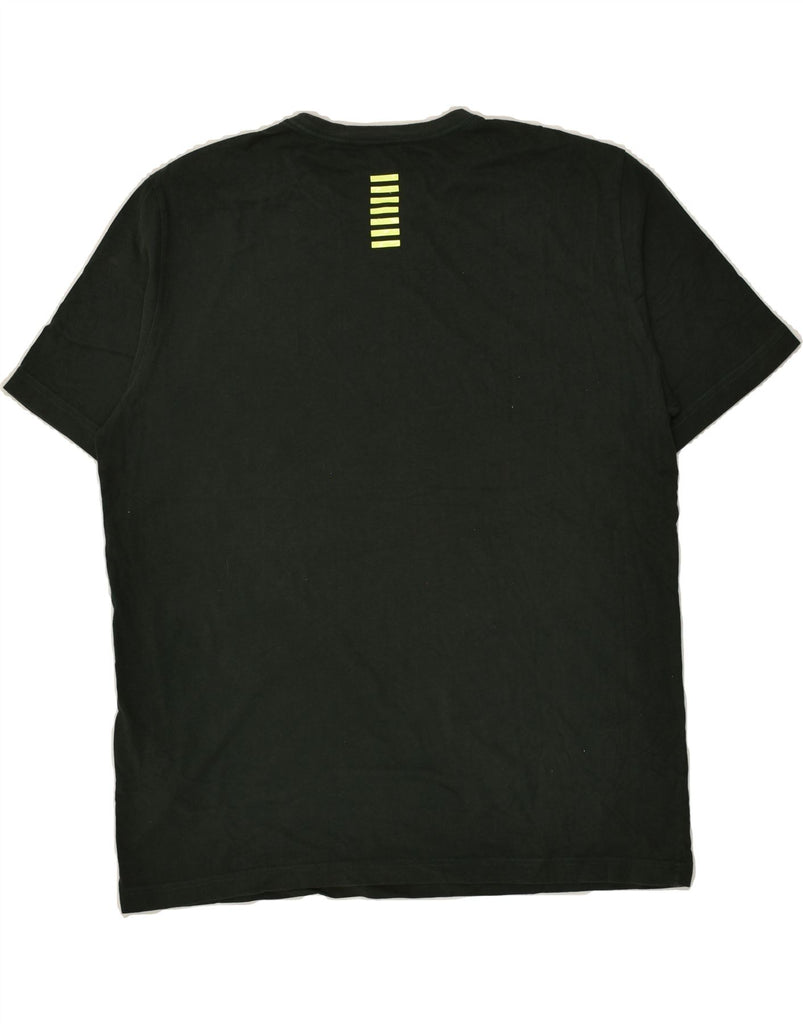 EMPORIO ARMANI Mens T-Shirt Top Large Green Cotton | Vintage Emporio Armani | Thrift | Second-Hand Emporio Armani | Used Clothing | Messina Hembry 