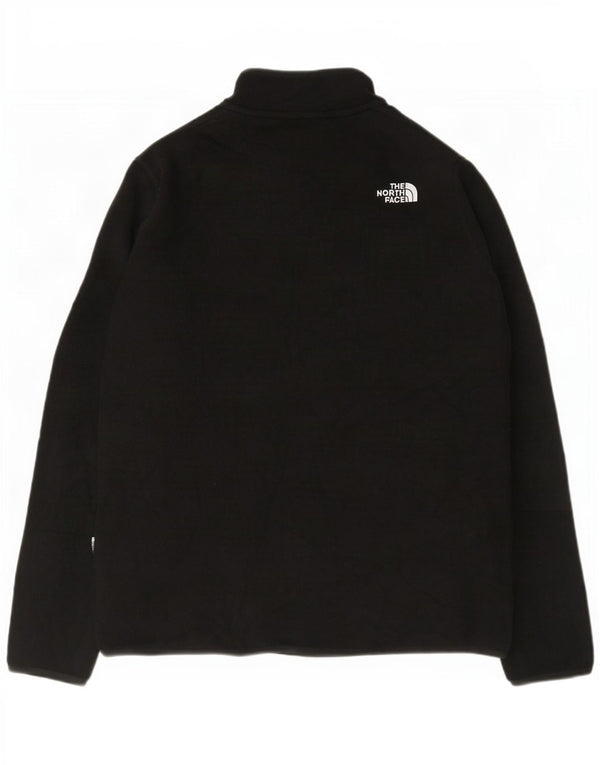 The North Face Womens Zip Neck Fleece Jumper UK 18 XL Black Polyester