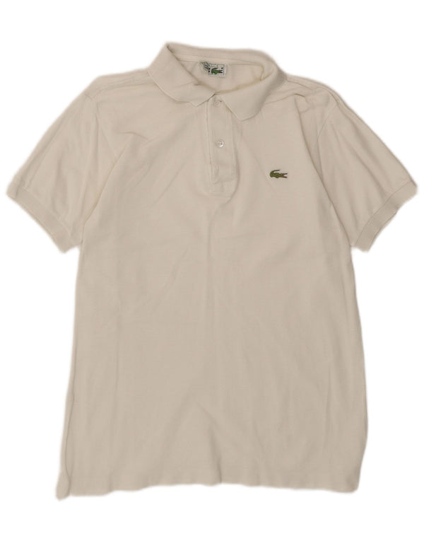 Lacoste Mens Polo Shirt Size 3 Small White Cotton