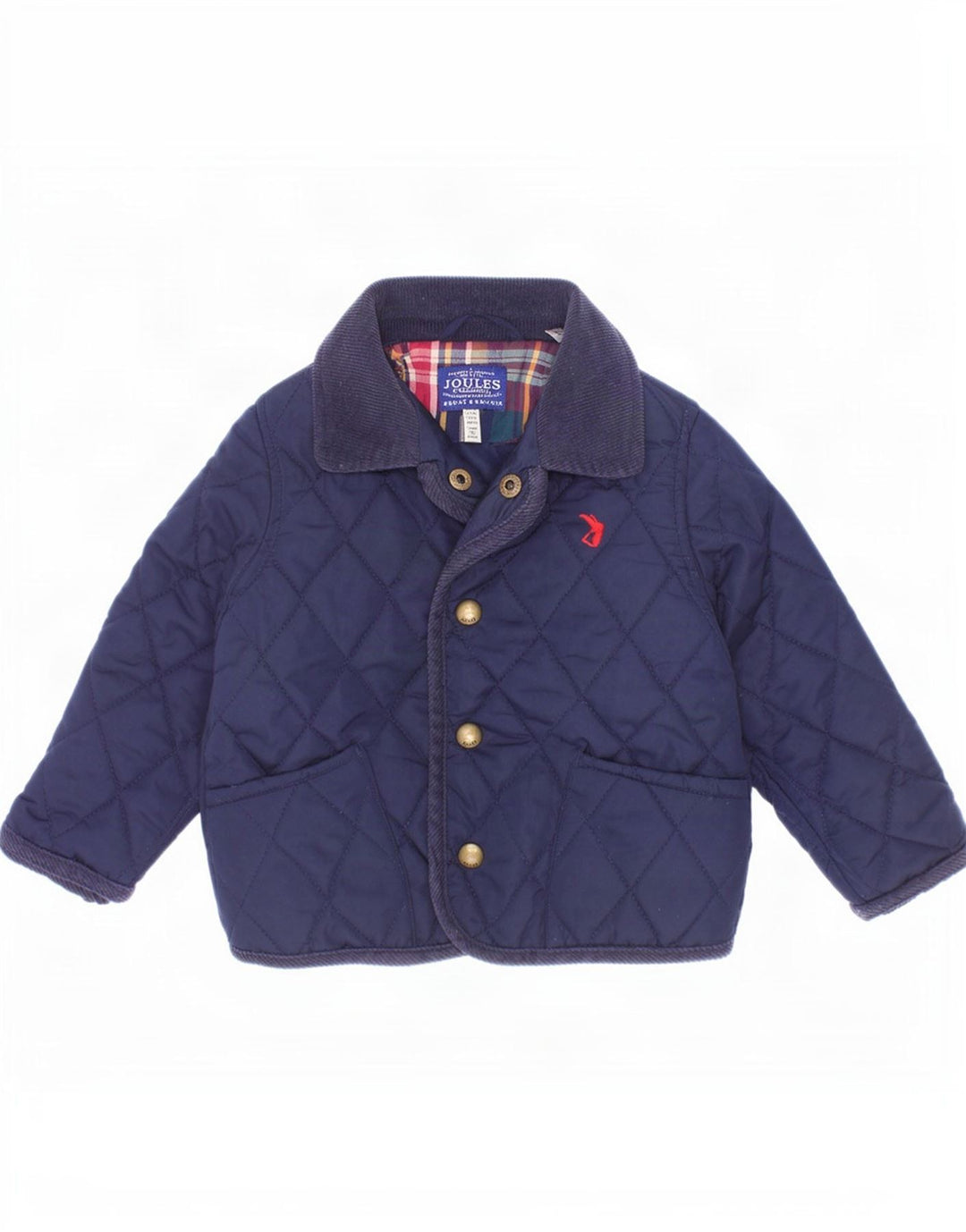 Joules Baby Boys Quilted Jacket 12-18 Months Navy Blue Polyester