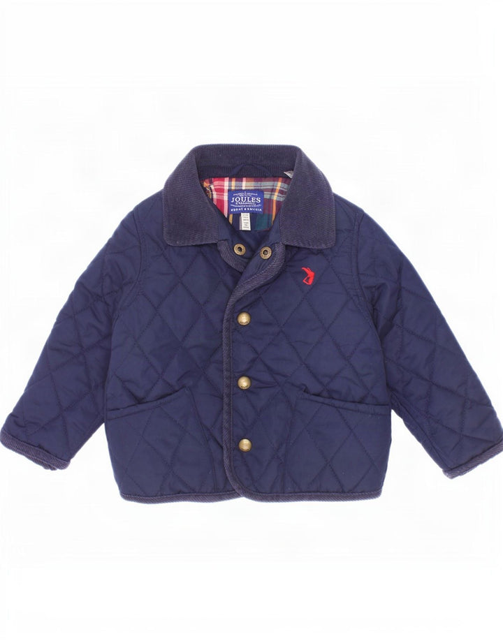 Joules Baby Boys Quilted Jacket 12-18 Months Navy Blue Polyester