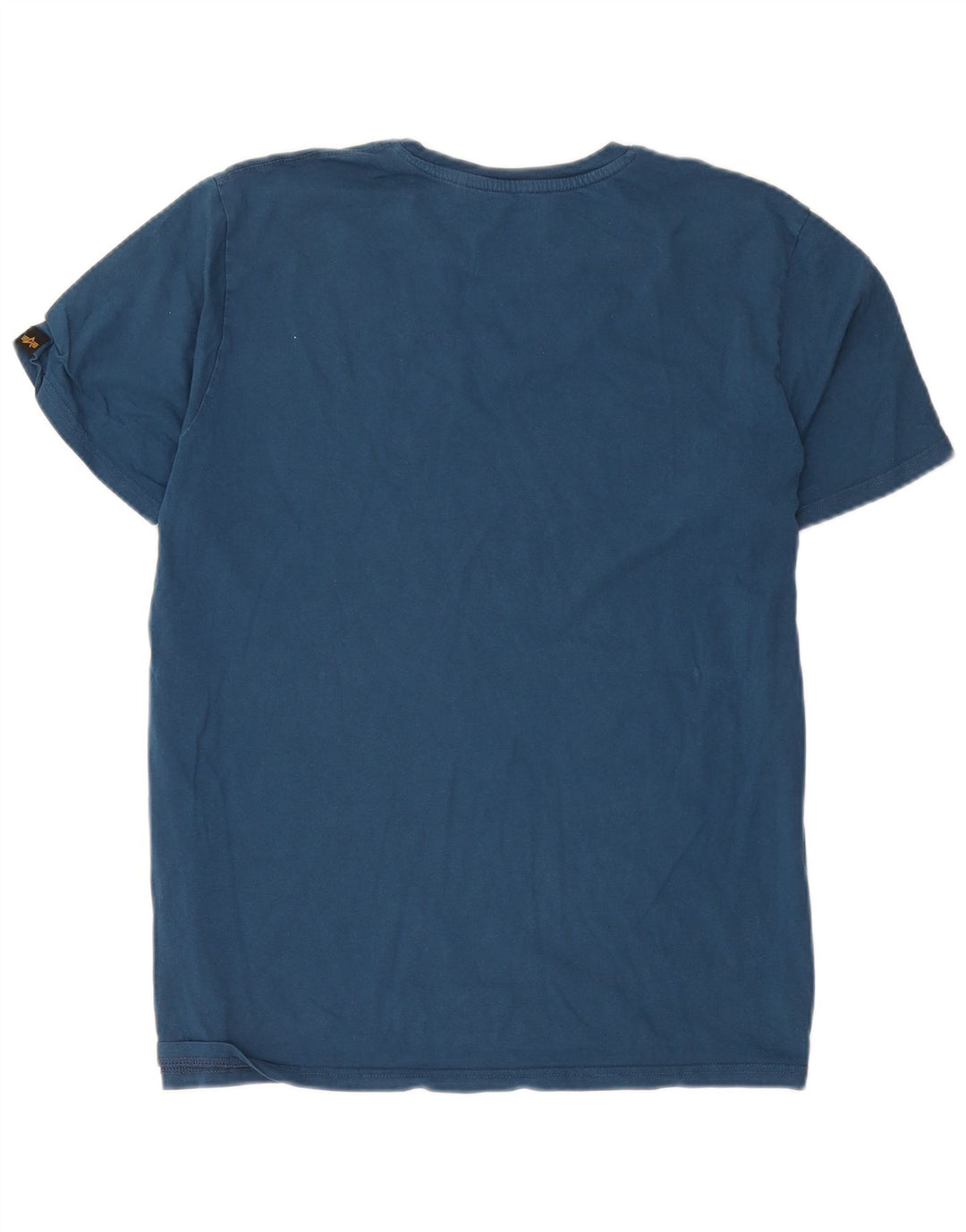 Alpha Industries Mens Graphic T-Shirt Top 2XL Blue Cotton