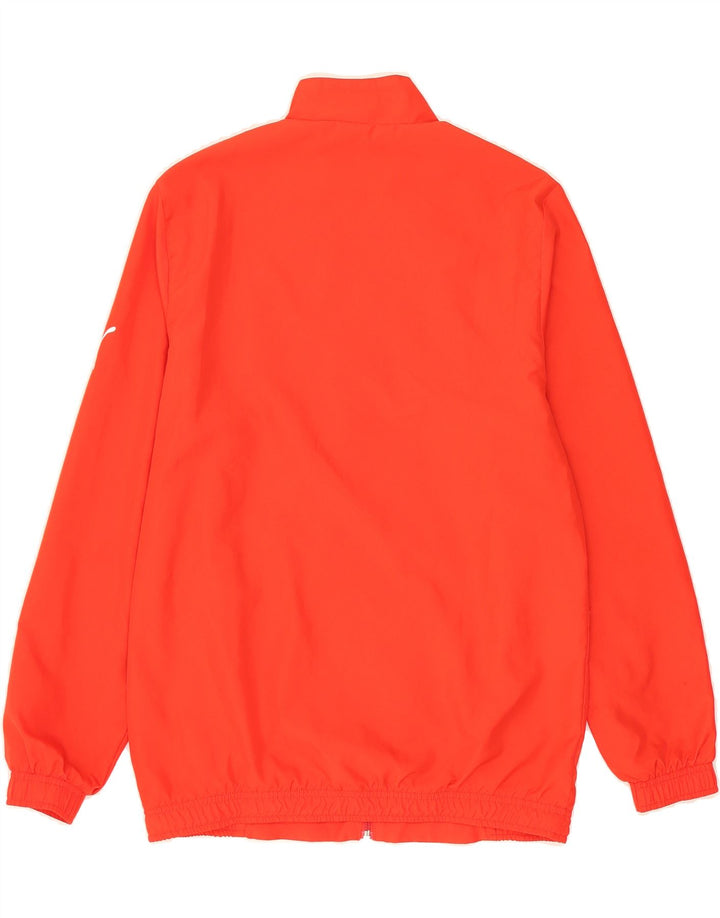PUMA Boys Tracksuit Top Jacket 13-14 Years Red Colourblock Vintage Puma and Second-Hand Puma from Messina Hembry 