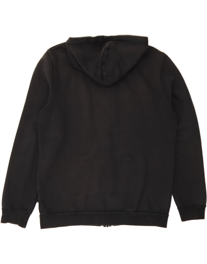 PUMA Mens Graphic Zip Hoodie Sweater Large Black Cotton Vintage Puma and Second-Hand Puma from Messina Hembry 