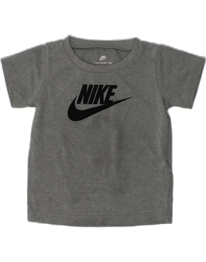 NIKE Baby Boys Graphic T-Shirt Top 18-24 Months Grey Cotton | Vintage Nike | Thrift | Second-Hand Nike | Used Clothing | Messina Hembry 