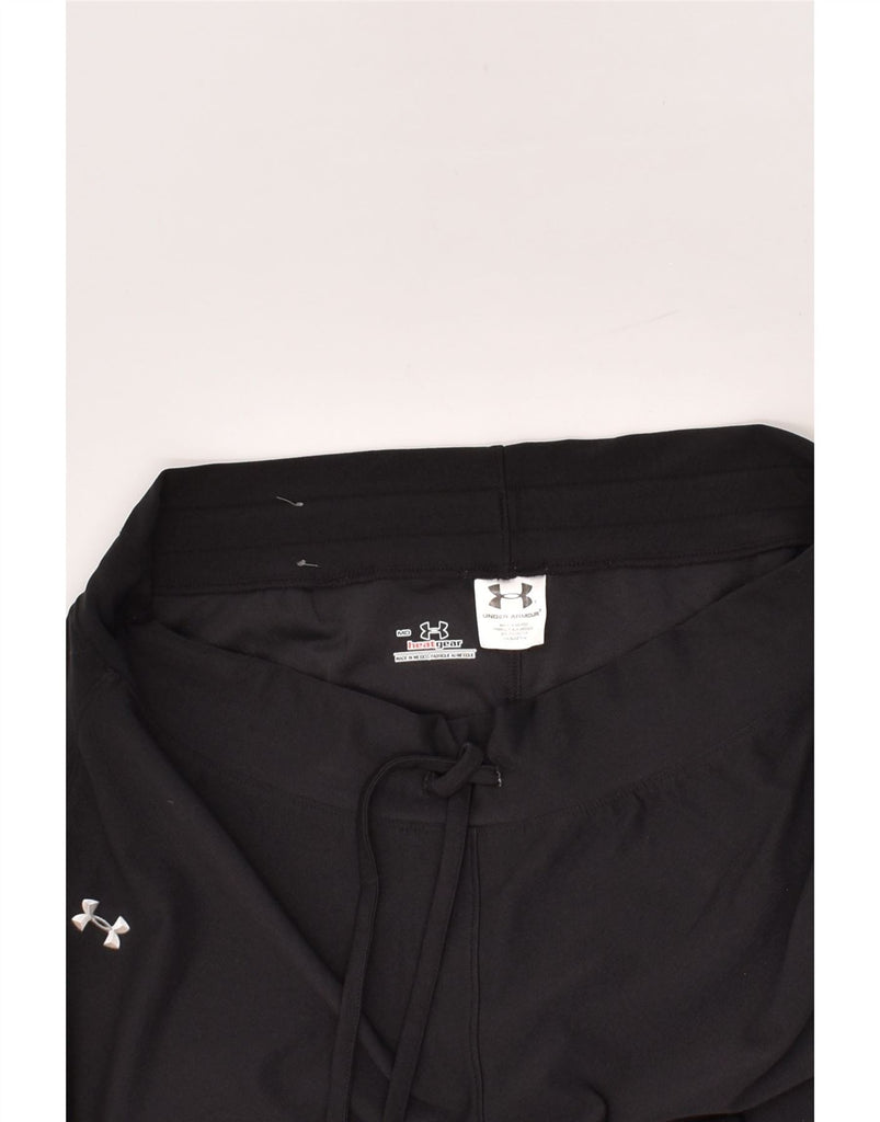 UNDER ARMOUR Womens Heat Gear Tracksuit Trousers UK 14 Medium Black | Vintage Under Armour | Thrift | Second-Hand Under Armour | Used Clothing | Messina Hembry 