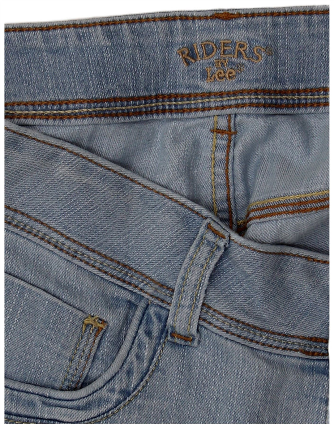 Lee Womens Riders Denim Shorts W34 Large  Blue