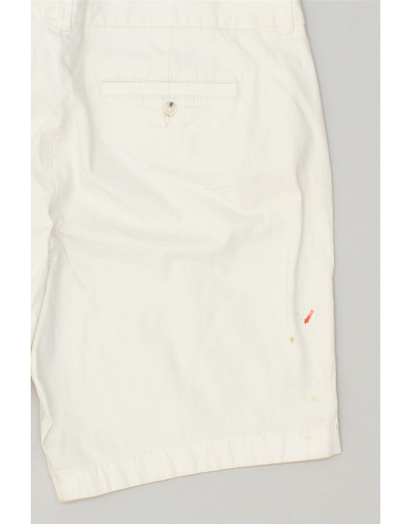 J. CREW Womens Frankie Chino Shorts US 14 XL W34 White Cotton | Vintage J. Crew | Thrift | Second-Hand J. Crew | Used Clothing | Messina Hembry 