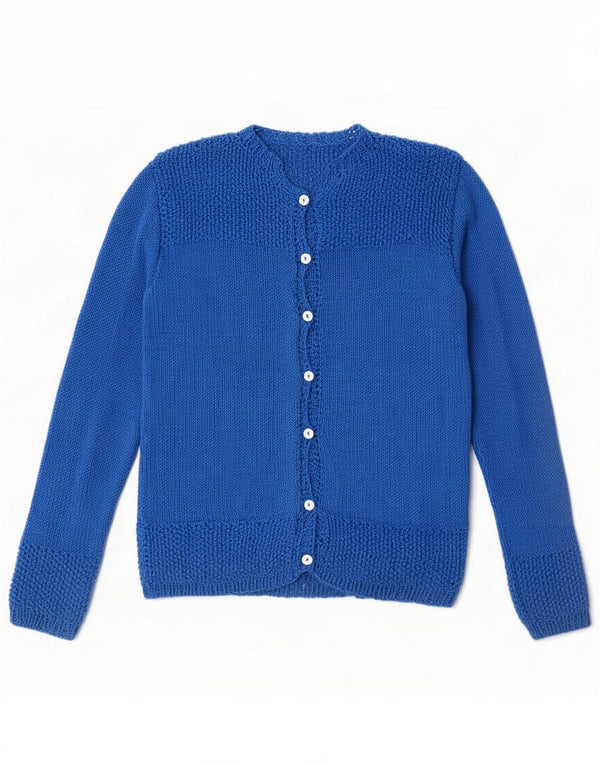 Vintage Womens Cardigan Sweater UK 10 Small Blue