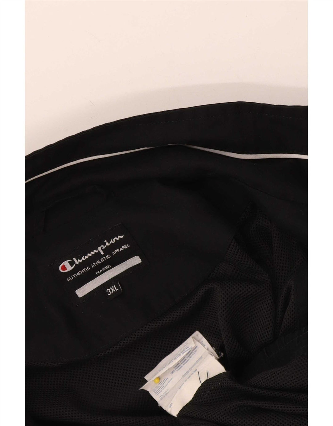Champion Mens Tracksuit Top Jacket 3XL Black Polyester