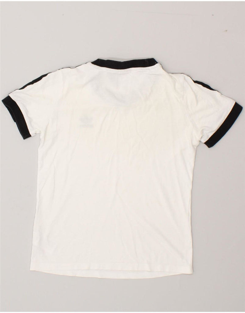 ADIDAS Womens T-Shirt Top UK 8 Small White Cotton Vintage Adidas and Second-Hand Adidas from Messina Hembry 