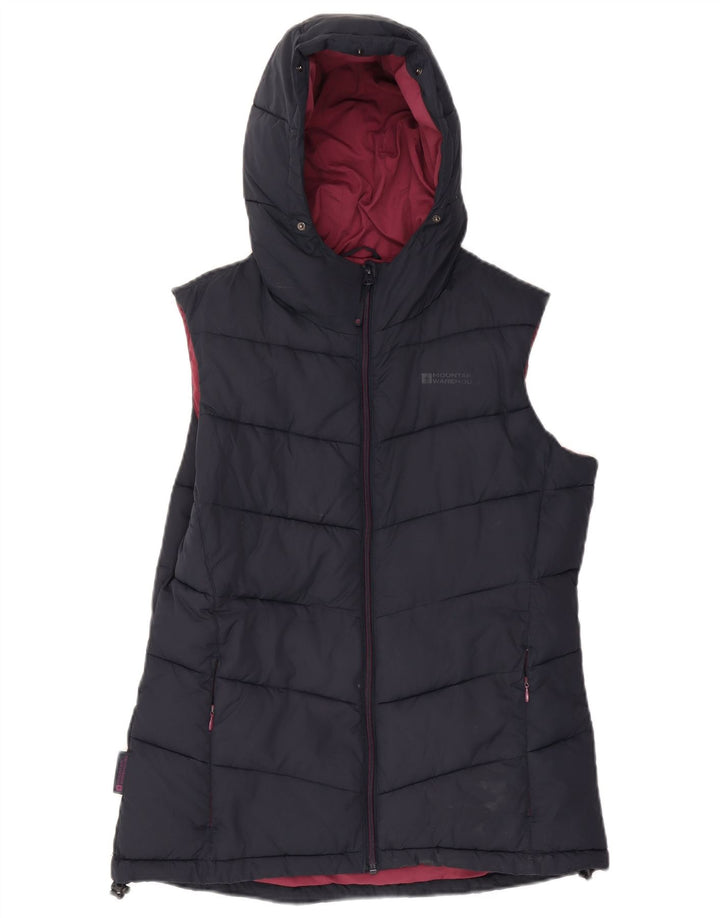 Mountain Warehouse Womens Padded Gilet UK 12 Medium Navy Blue Polyester