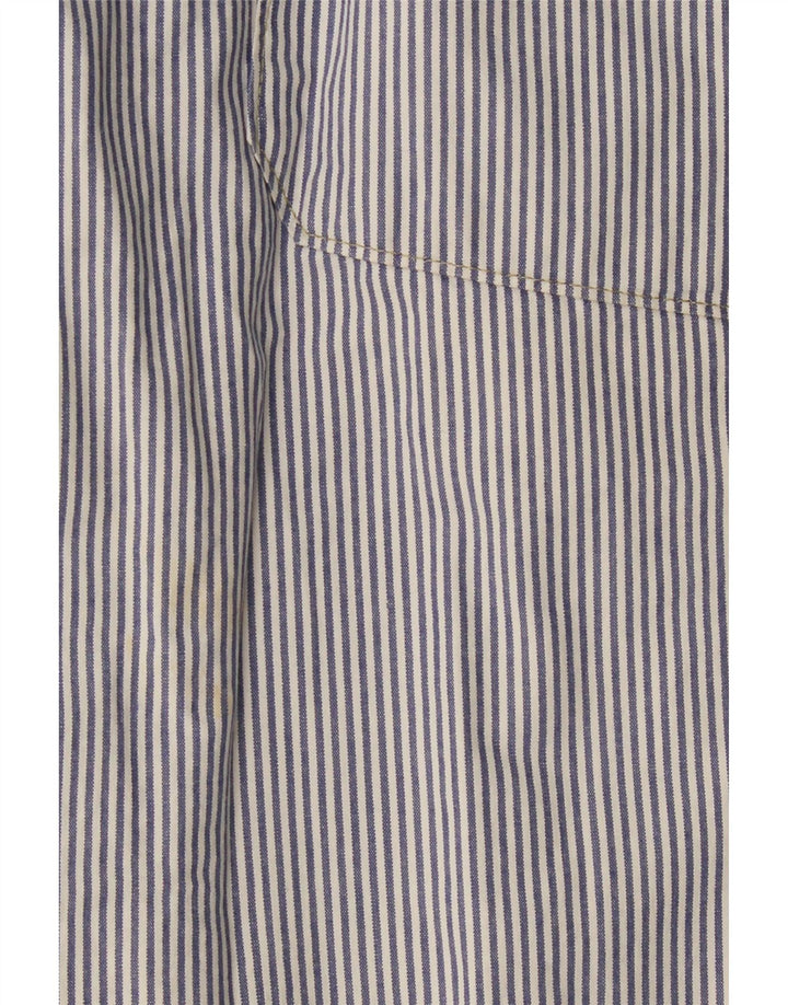 MURPHY & NYE Mens Sailmakers Chino Trousers W36 L32 Blue Pinstripe