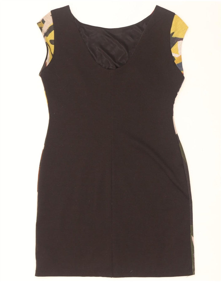 Desigual Womens Graphic Sheath Dress UK 14 Large Multicoloured