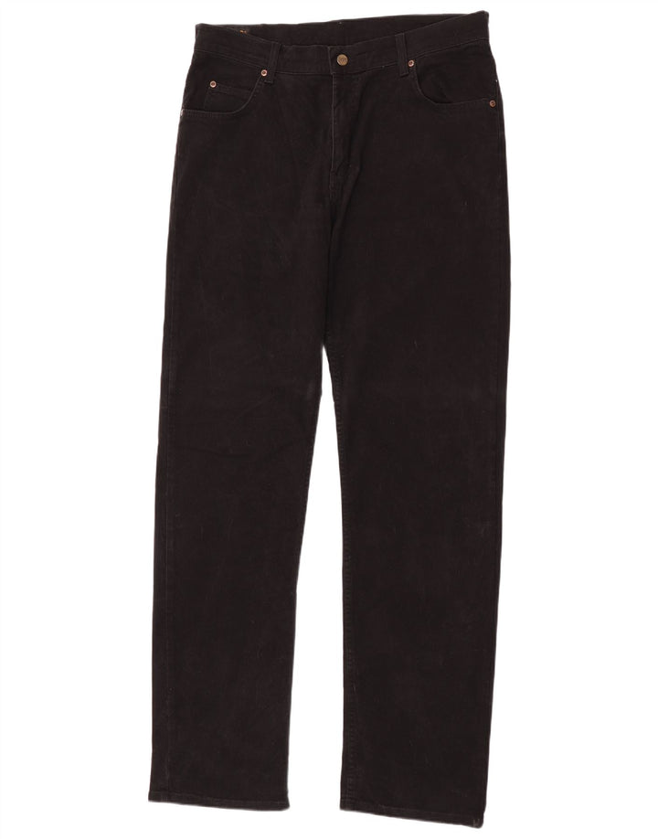 Lee Mens Brooklyn Straight Jeans W36 L36 Black Cotton