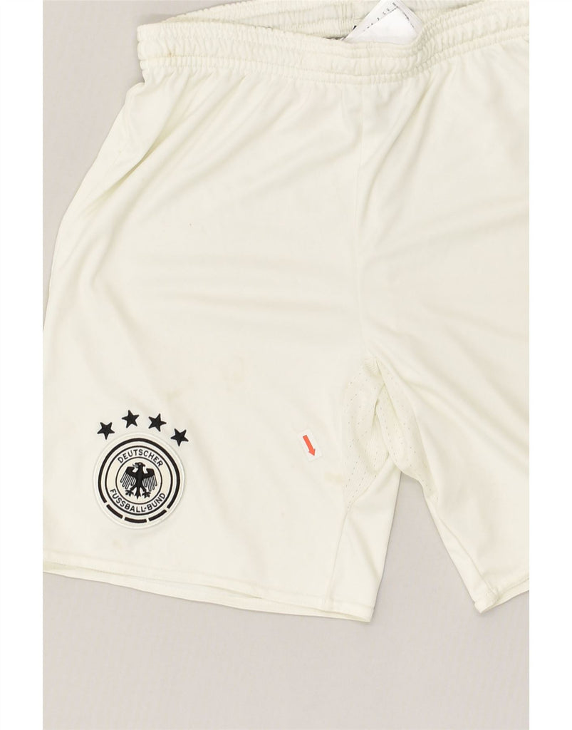 ADIDAS Boys Deutscher Fussball Bund Sport Shorts 11-12 Years White | Vintage Adidas | Thrift | Second-Hand Adidas | Used Clothing | Messina Hembry 