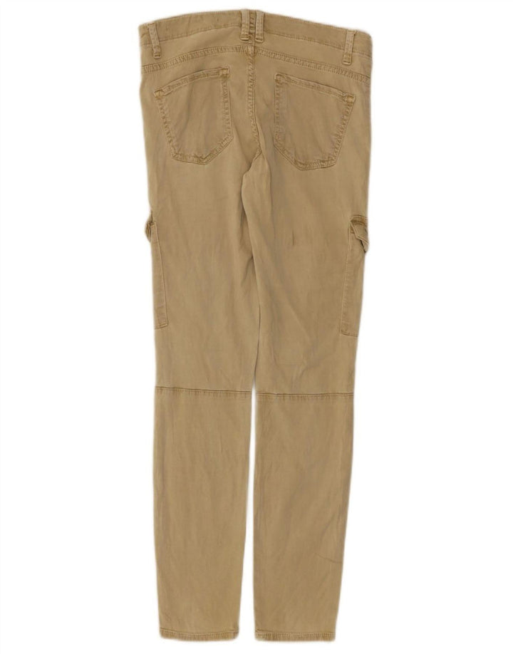 Zara Womens Slim Cargo Trousers EU 38 Small W28 L28 Beige