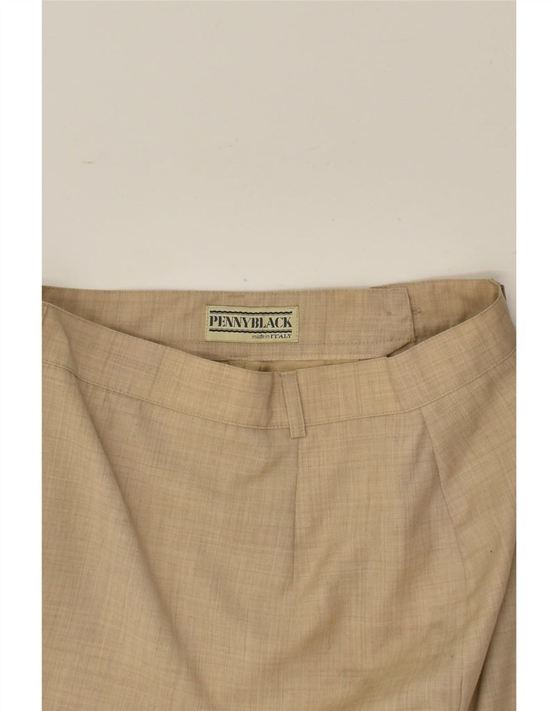 PENNY BLACK Womens Pencil Skirt W28 Medium  Beige Wool | Vintage Penny Black | Thrift | Second-Hand Penny Black | Used Clothing | Messina Hembry 