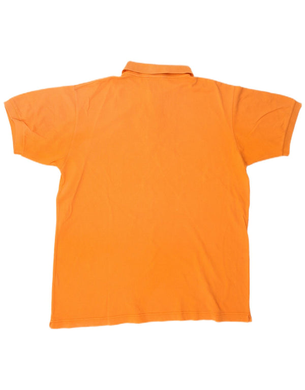 Kappa Mens Polo Shirt XL Orange Cotton