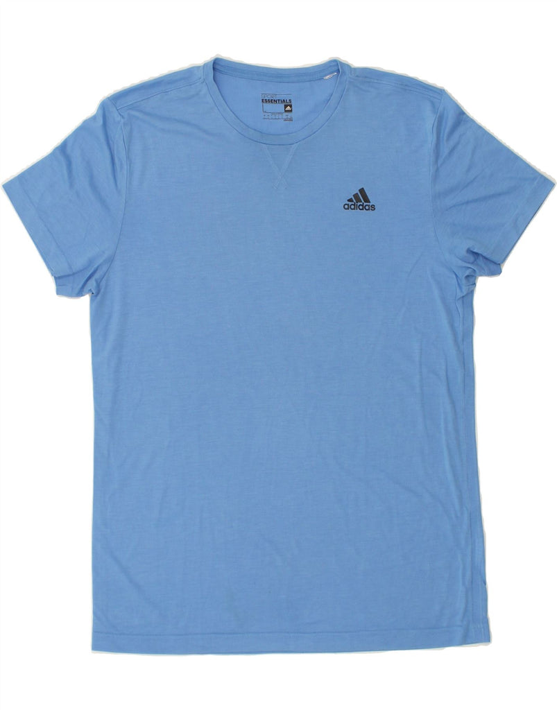 ADIDAS Mens Climalite Slim T-Shirt Top Large Blue | Vintage Adidas | Thrift | Second-Hand Adidas | Used Clothing | Messina Hembry 