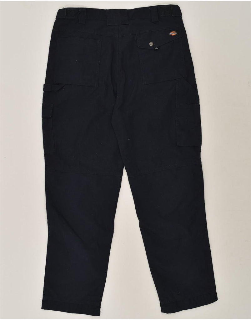 DICKIES Mens Tapered Cargo Trousers W38 L31 Navy Blue Polyester | Vintage Dickies | Thrift | Second-Hand Dickies | Used Clothing | Messina Hembry 