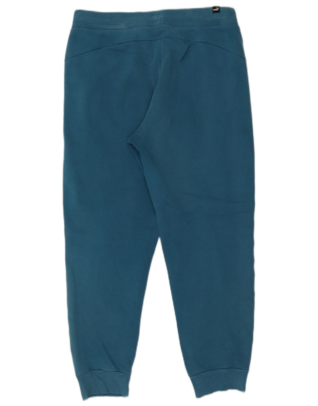 Puma Mens Graphic Tracksuit Trousers Joggers Medium Blue Colourblock Cotton