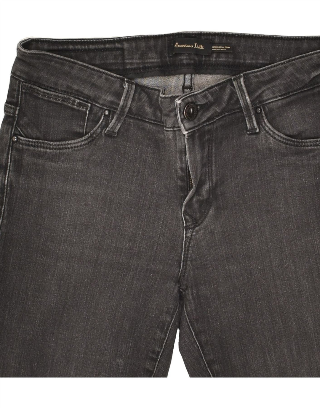 MASSIMO DUTTI Womens Skinny Jeans W26 L26 Black | Vintage Massimo Dutti | Thrift | Second-Hand Massimo Dutti | Used Clothing | Messina Hembry 