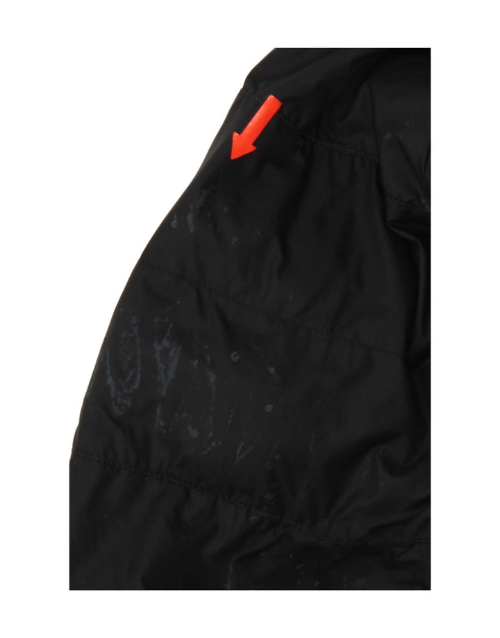 Nike Boys Hooded Padded Jacket 13-14 Years XL Black Polyester