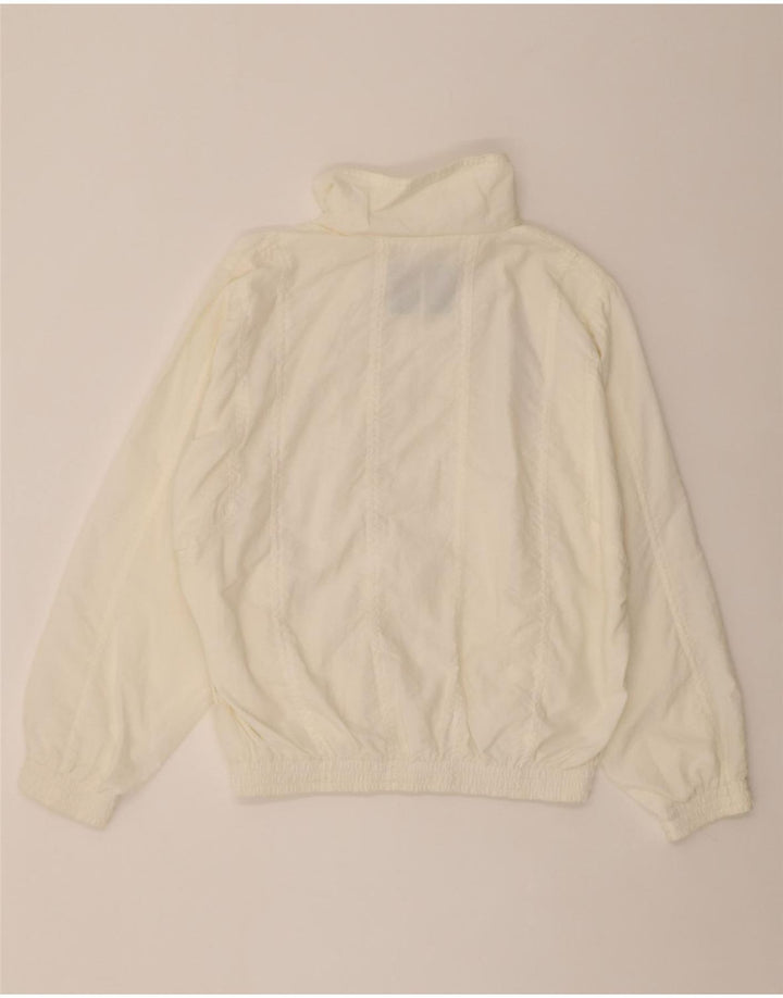 DIADORA Womens Oversized Tracksuit Top Jacket UK 10 Small White Polyamide Vintage Diadora and Second-Hand Diadora from Messina Hembry 