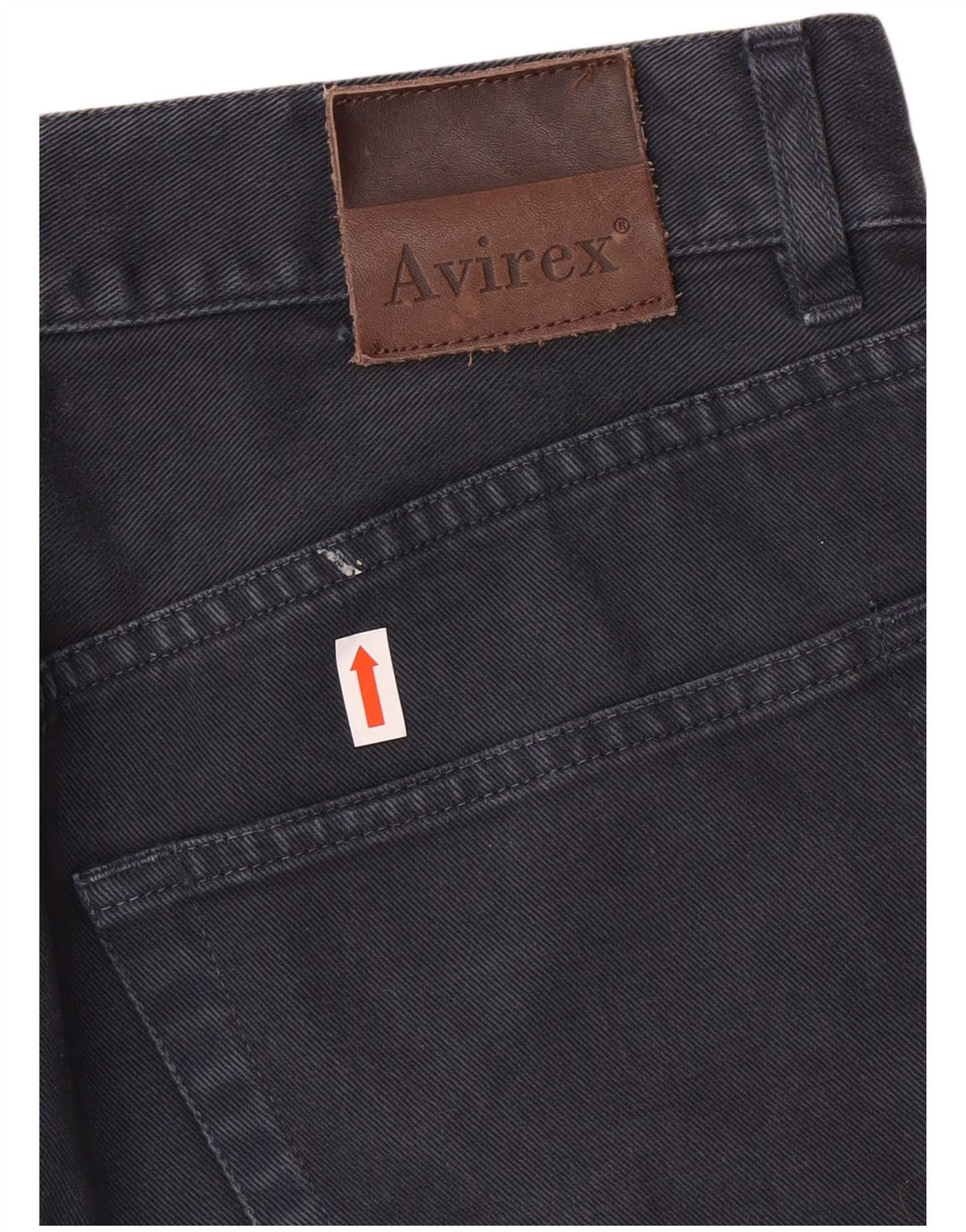 AVIREX Mens Straight Jeans W30 L29 Navy Blue Cotton