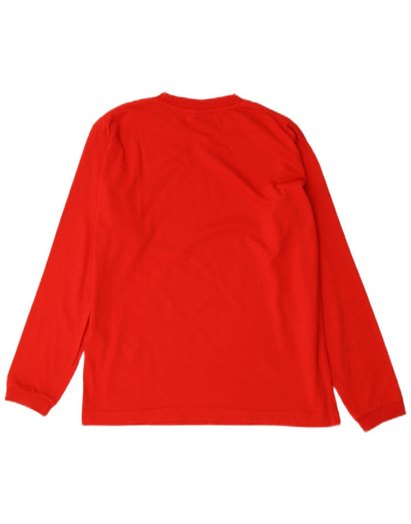 Champion Boys Top Long Sleeve 11-12 Years Red Cotton