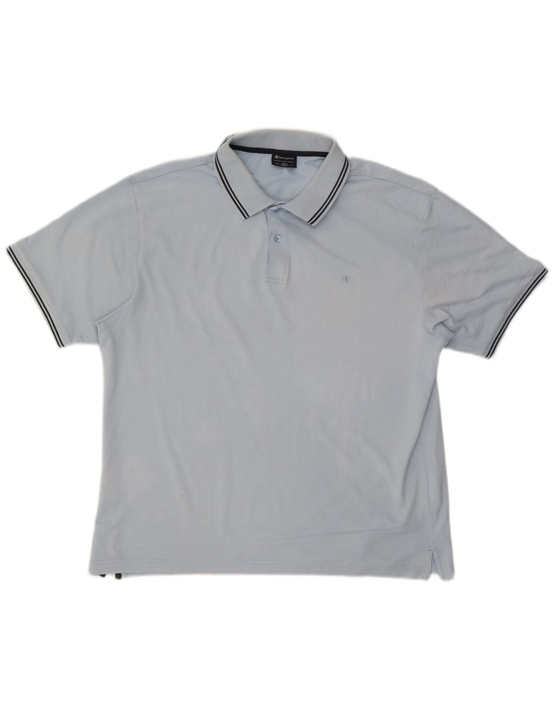 Champion Mens Polo Shirt XL Blue Cotton