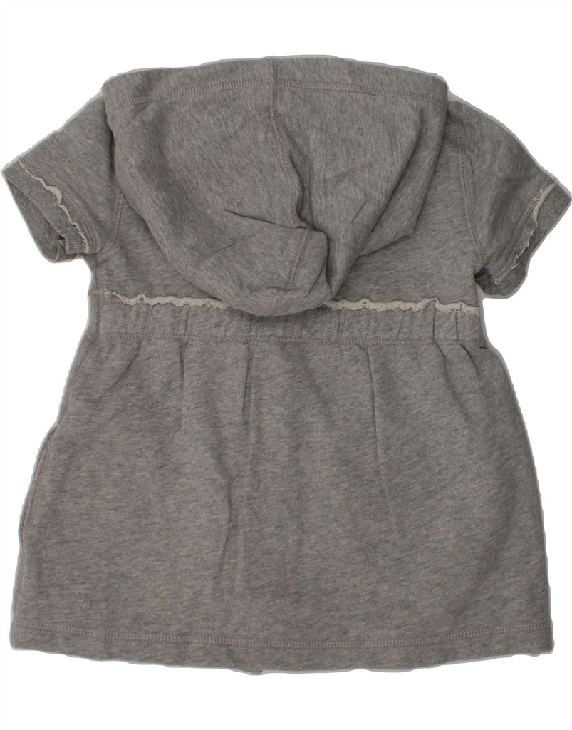 GAP Girls Hooded Short Sleeve Shirt Dress 7-8 Years Medium  Grey Cotton | Vintage Gap | Thrift | Second-Hand Gap | Used Clothing | Messina Hembry 